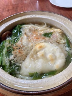 かちん鍋焼きうどん